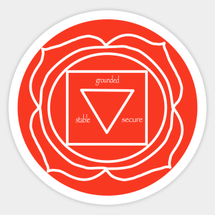 Root Chakra - foundation and survival Sticker